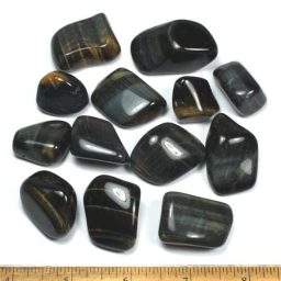 Blue Gold Tiger Eye Polished Stones