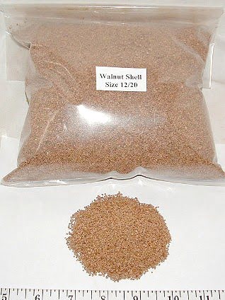 Crushed Walnut Shell Craft Fill 12/20 Mesh 10 Pounds 