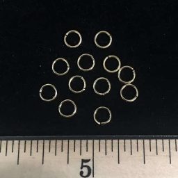 1FN08 Medium Gold Color Jump Rings