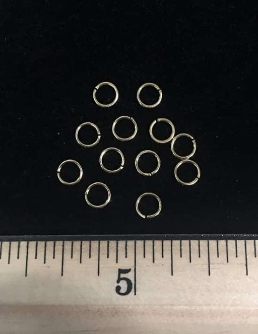 1FN08 Medium Gold Color Jump Rings