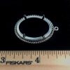 2FN29 Silver Color Cabochon Pendant Setting