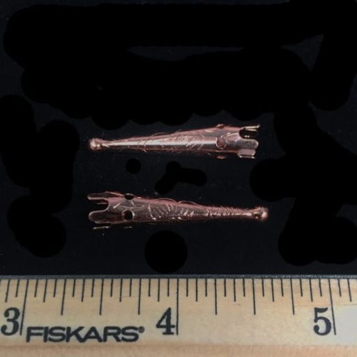 3FN26 Copper Color Bolo Tips with Design