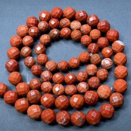 Faceted Red Jasper Beads