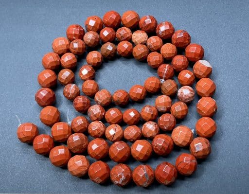 Faceted Red Jasper Beads