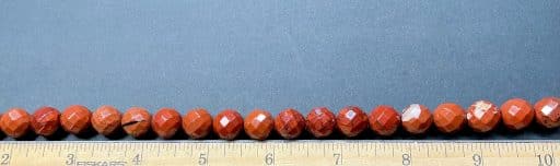 Faceted Red Jasper Beads