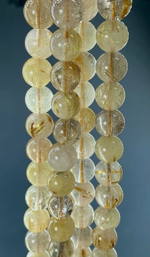 Rutilated Quartz Beads