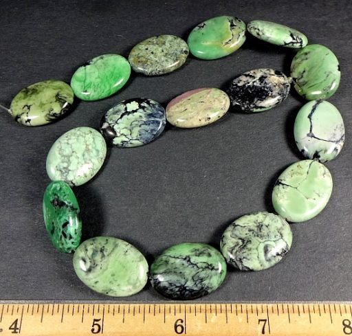 Variscite Oval Shaped Beads