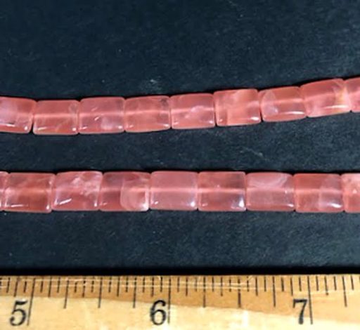 B205 Rhodocrosite Rectangular Beads