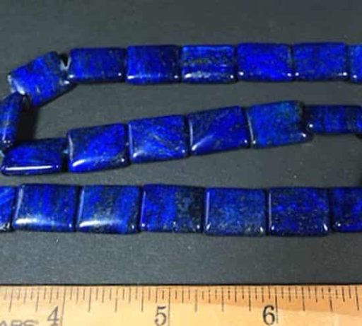 B206 Lapis Rectangular Beads