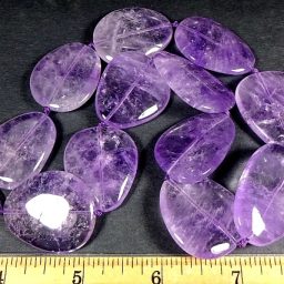 XL Amethyst Tear Drop Beads