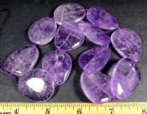 XL Amethyst Tear Drop Beads