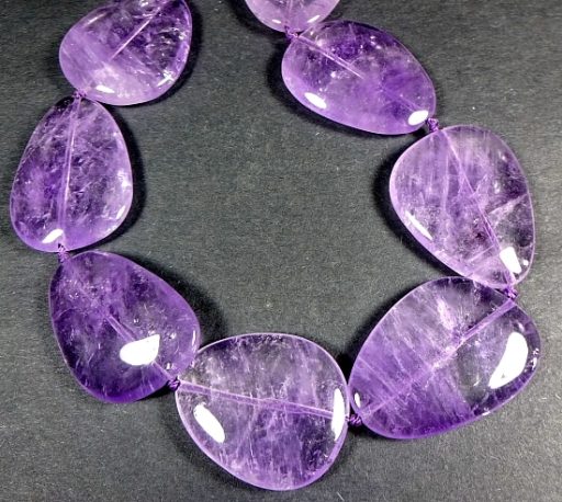 XL Amethyst Tear Drop Beads