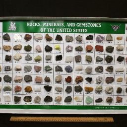 100 Piece Rock & Mineral Display