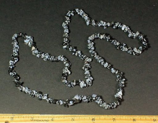 Snowflake Obsidian Necklace