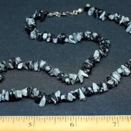 Snowflake Obsidian Necklace