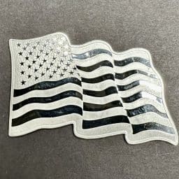 Silver US Flag