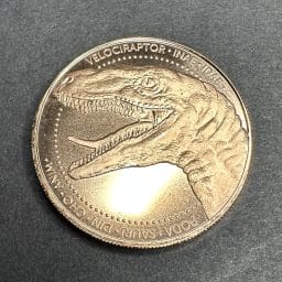 Velociraptor Copper Coin