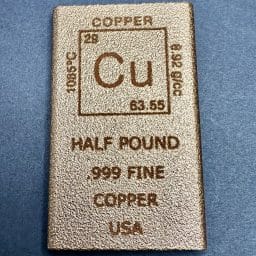 Half Pound Copper Bar