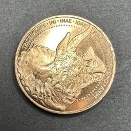 Triceratops Copper Coin