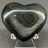 Silver-sheen Obsidian Heart