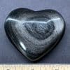 Silver-sheen Obsidian Heart