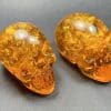CL300 Reconstituted Amber Skulls - Set of 2. - Image 2