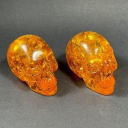 Reconstituted Amber Skulls