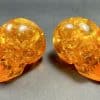 CL300 Reconstituted Amber Skulls - Set of 2. - Image 4
