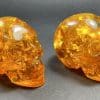 CL300 Reconstituted Amber Skulls - Set of 2. - Image 3