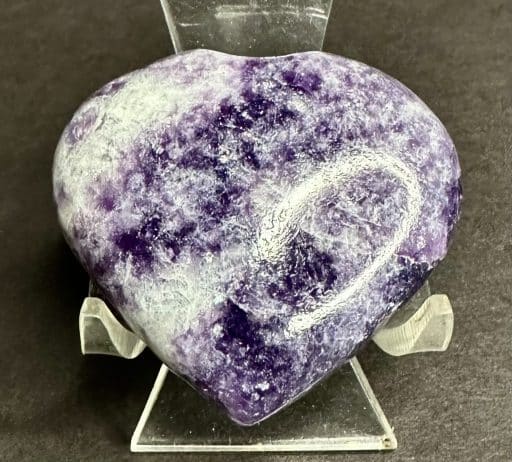 Lepidolite Heart