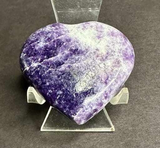 H201 Lepidolite Heart - Image 2