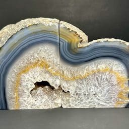 Brazilian Agate Bookends