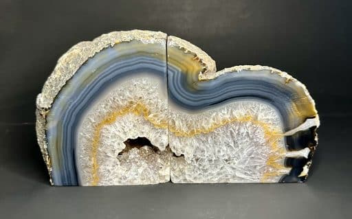 Brazilian Agate Bookends