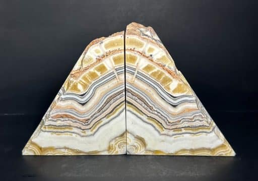 Zebra Calcite Bookends