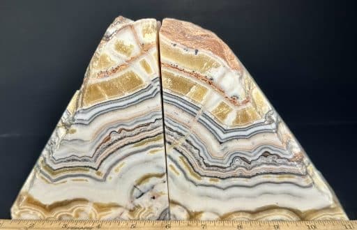 BK410 Zebra Calcite Bookends - Image 3