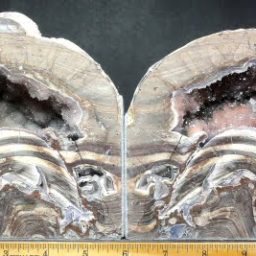 Dugway Geodes bookends from Utah