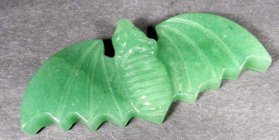 CV206 Green Aventurine Bat - The Rock Shed