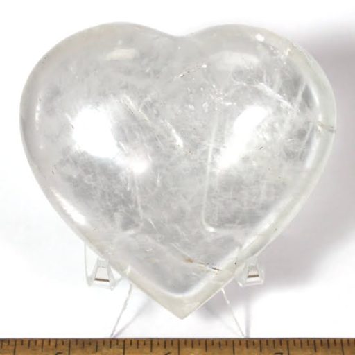 heart made from Clear Quartz