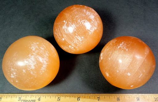 Peach Selenite Sphere