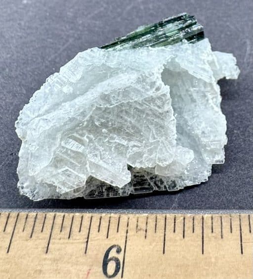 Green Tourmaline in Cleavelandite Matrix