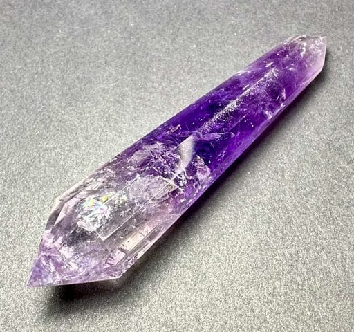 12-Sided Double Terminated Amethyst Vogel Wand