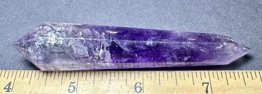 PR407 12-Sided Double Terminated Amethyst Vogel Wand - Image 2