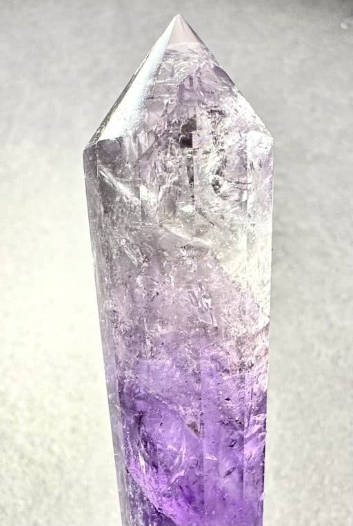 PR407 12-Sided Double Terminated Amethyst Vogel Wand - Image 4