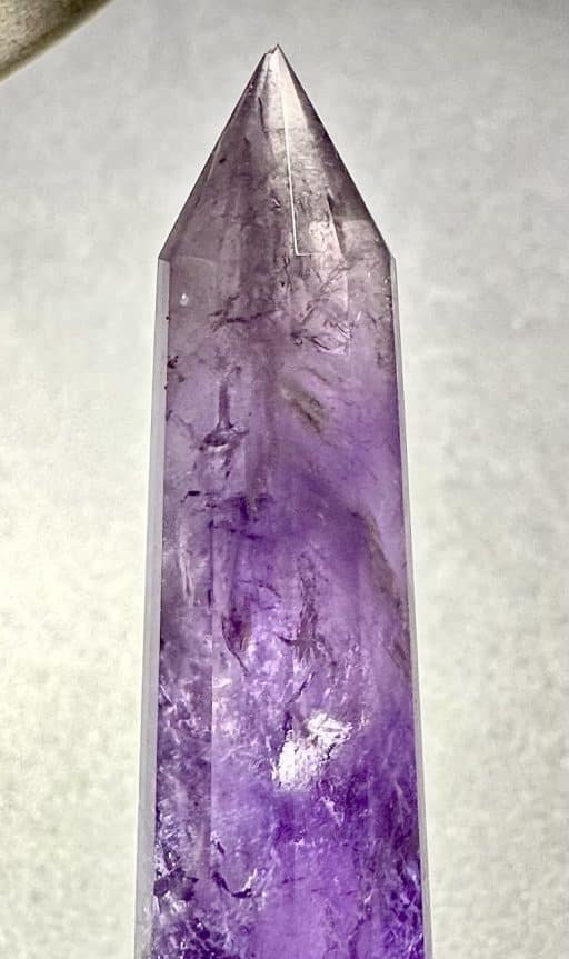 PR407 12-Sided Double Terminated Amethyst Vogel Wand - Image 6