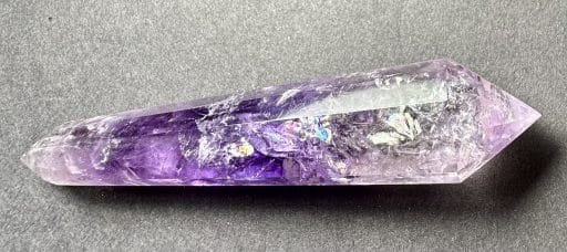 PR407 12-Sided Double Terminated Amethyst Vogel Wand - Image 7