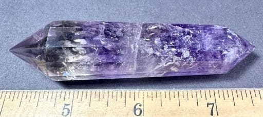 PR516 12-Sided Double Terminated Amethyst Vogel Wand - Image 2