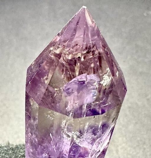 PR516 12-Sided Double Terminated Amethyst Vogel Wand - Image 4