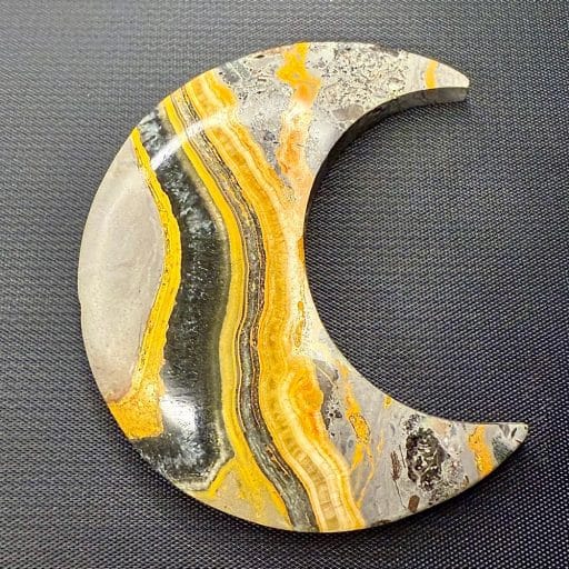 Bumble Bee Jasper Half Moon