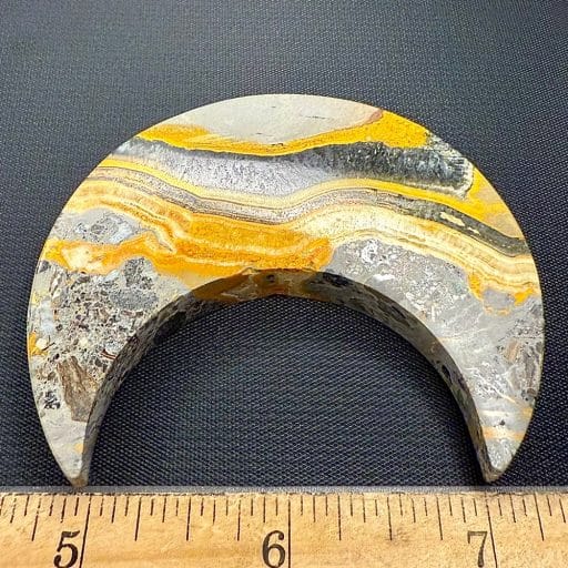CV204 Bumble Bee Jasper Half Moon - Image 2