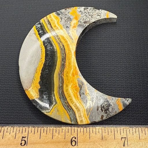 Bumble Bee Jasper Half Moon